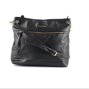 Franco Sarto black vegan crossbody bag